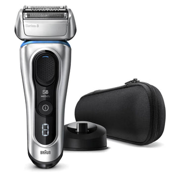 Series 8 8350S Next Generation Electric Shaver, Charging Stand, Fabric Case, Silver